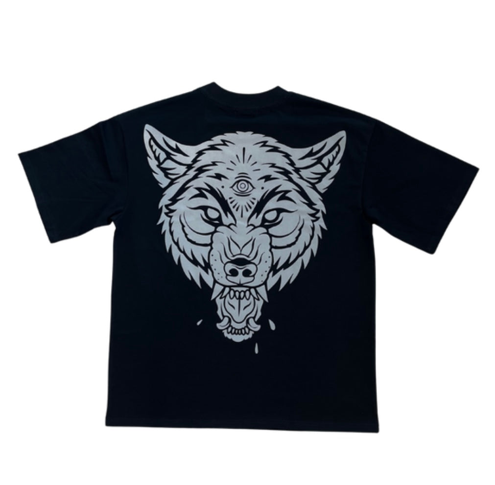 Wolves Head Oversized Tee