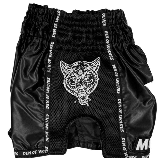 Black Wolves Muay Thai Shorts