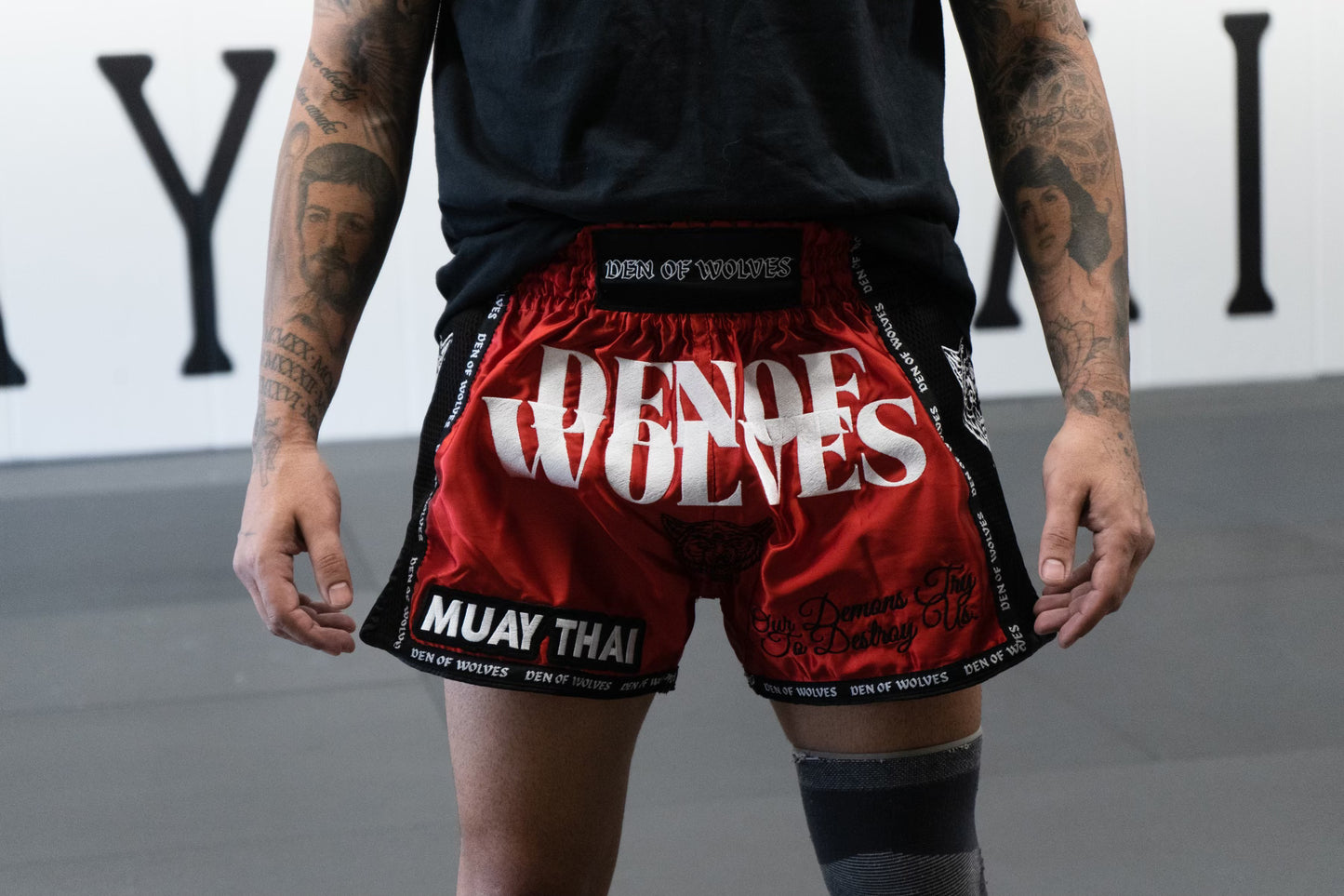 Red Wolves Muay Thai Shorts