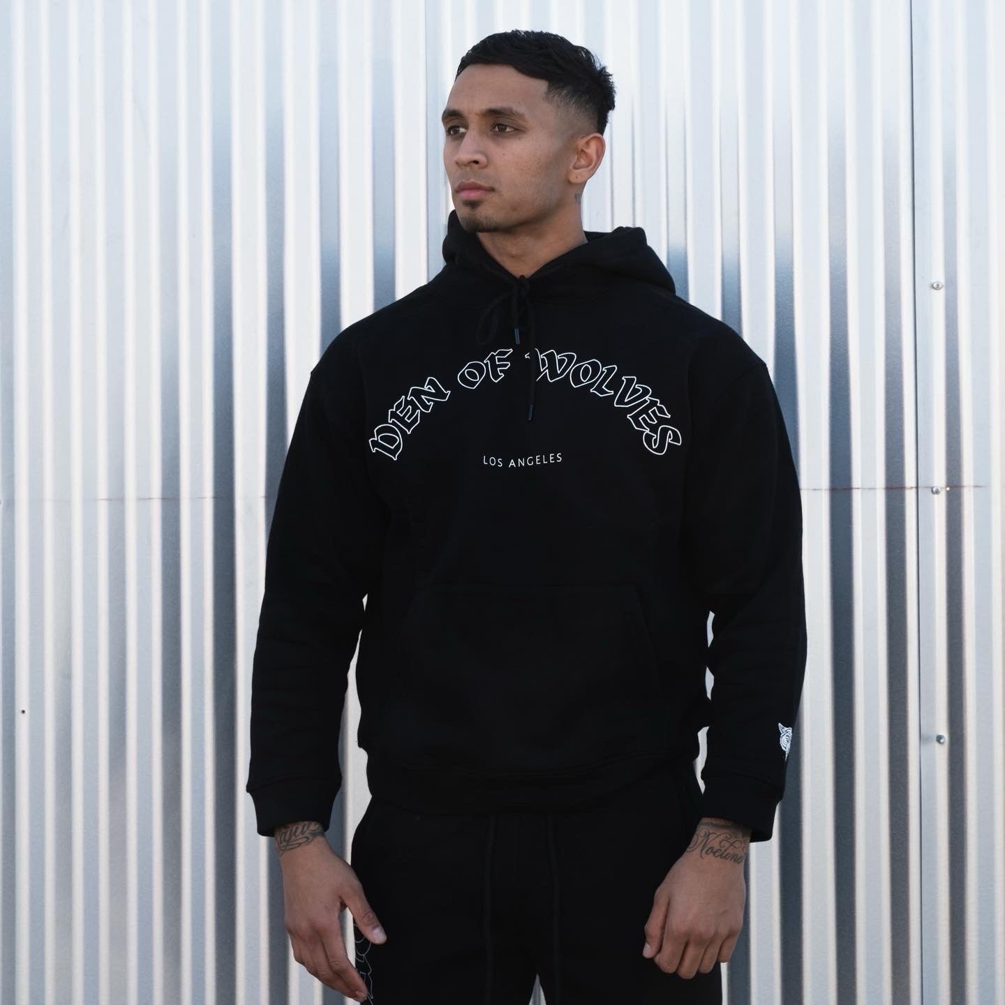 Classic Wolves Black Hoodie