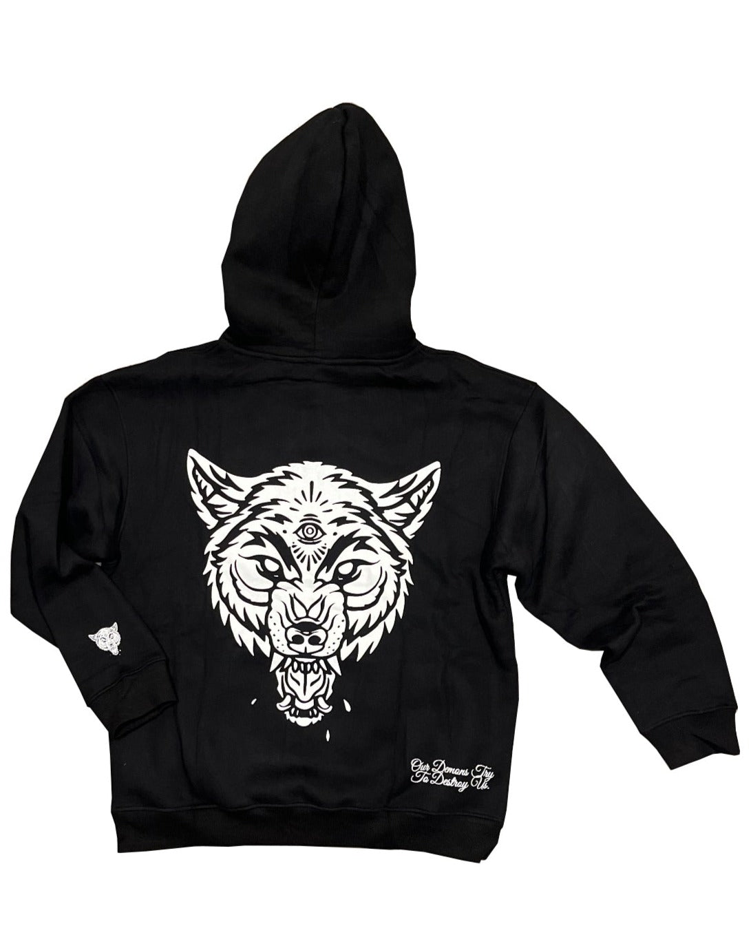 Classic Wolves Black Hoodie