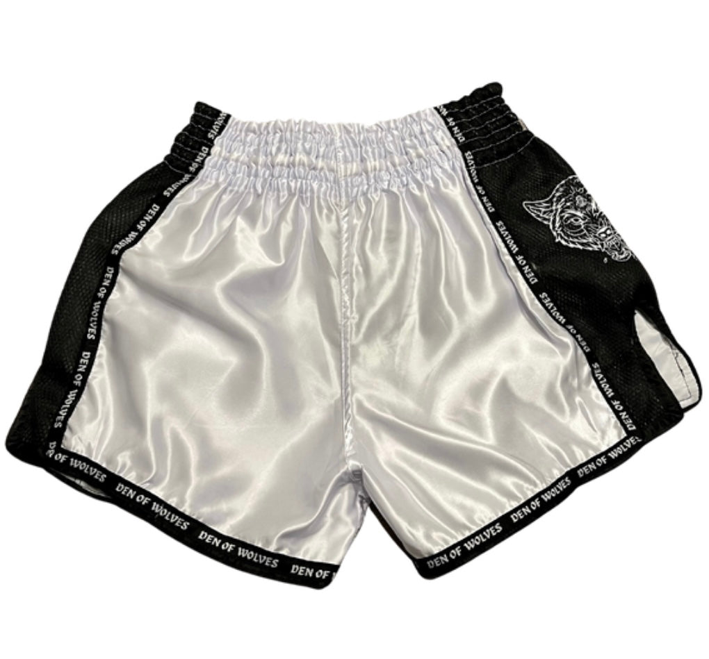 White Wolves Muay Thai Shorts